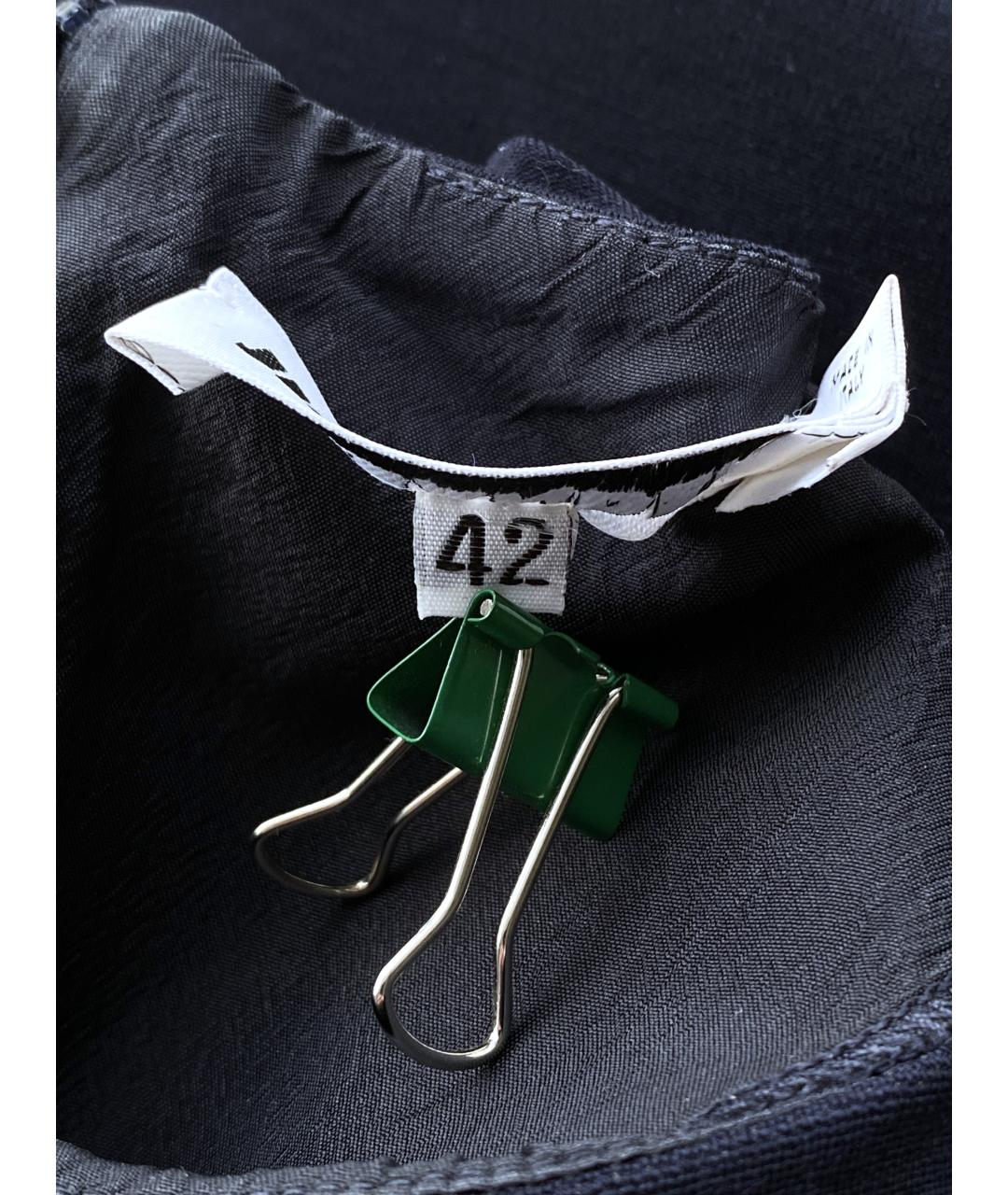 JIL SANDER Темно-синее шерстяное повседневное платье, фото 9