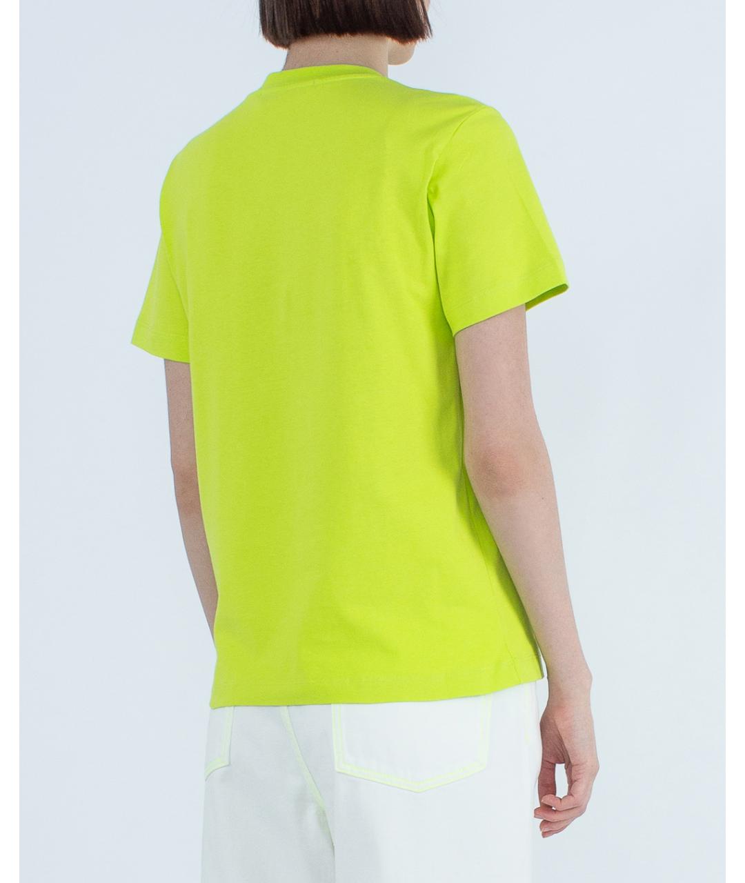 MSGM Зеленая хлопковая футболка, фото 3