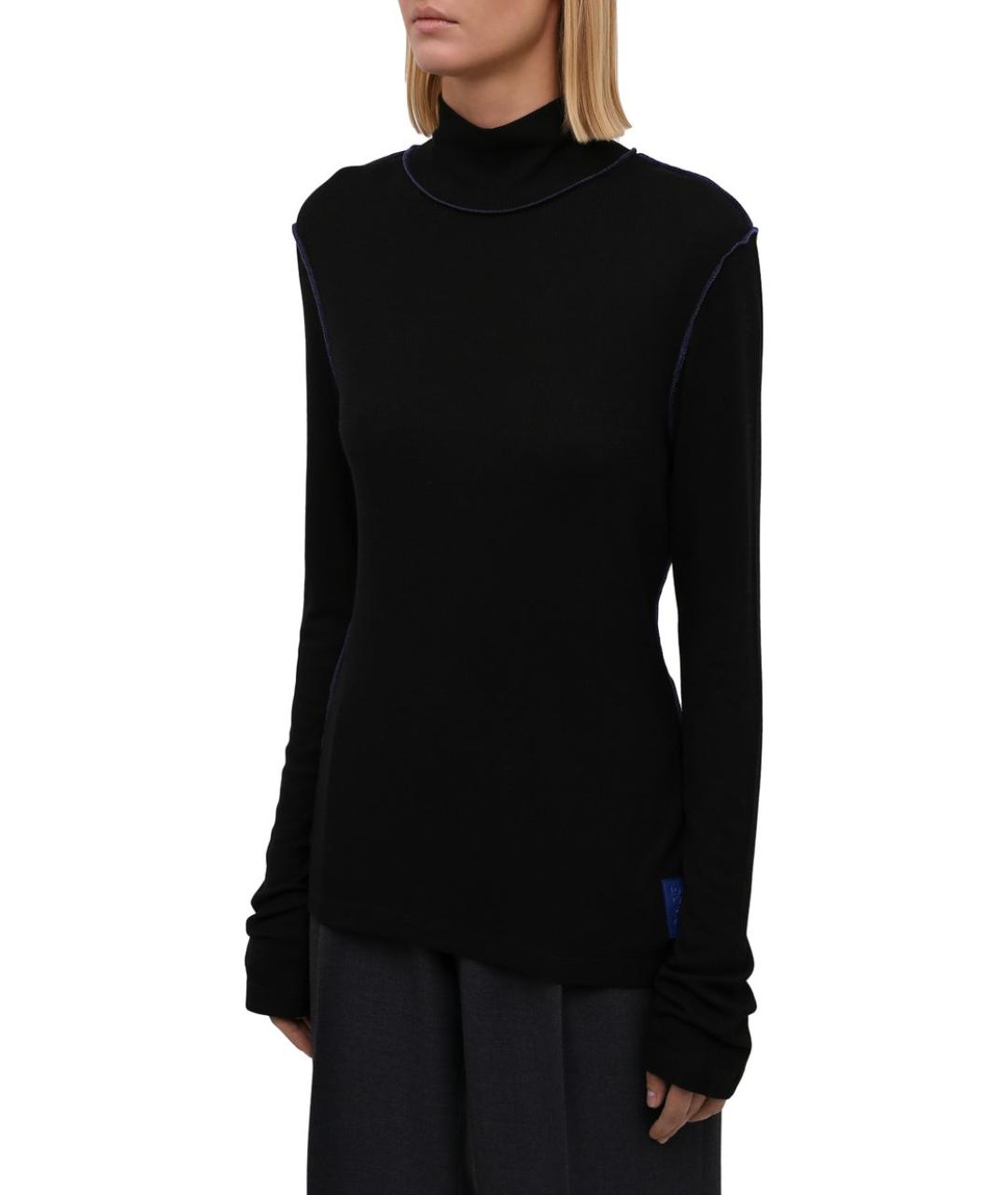LOEWE Черная вискозная водолазка, фото 2
