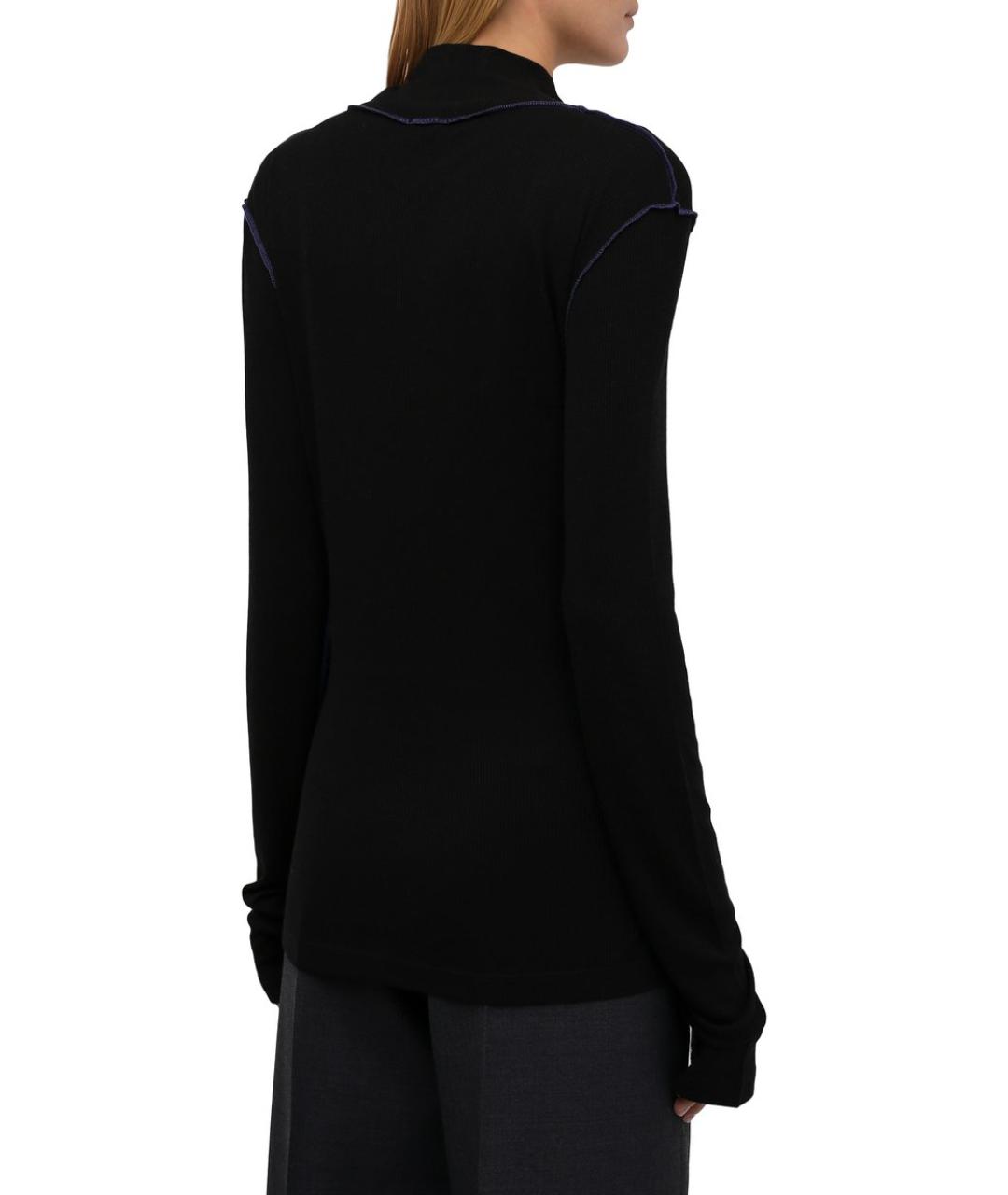 LOEWE Черная вискозная водолазка, фото 3