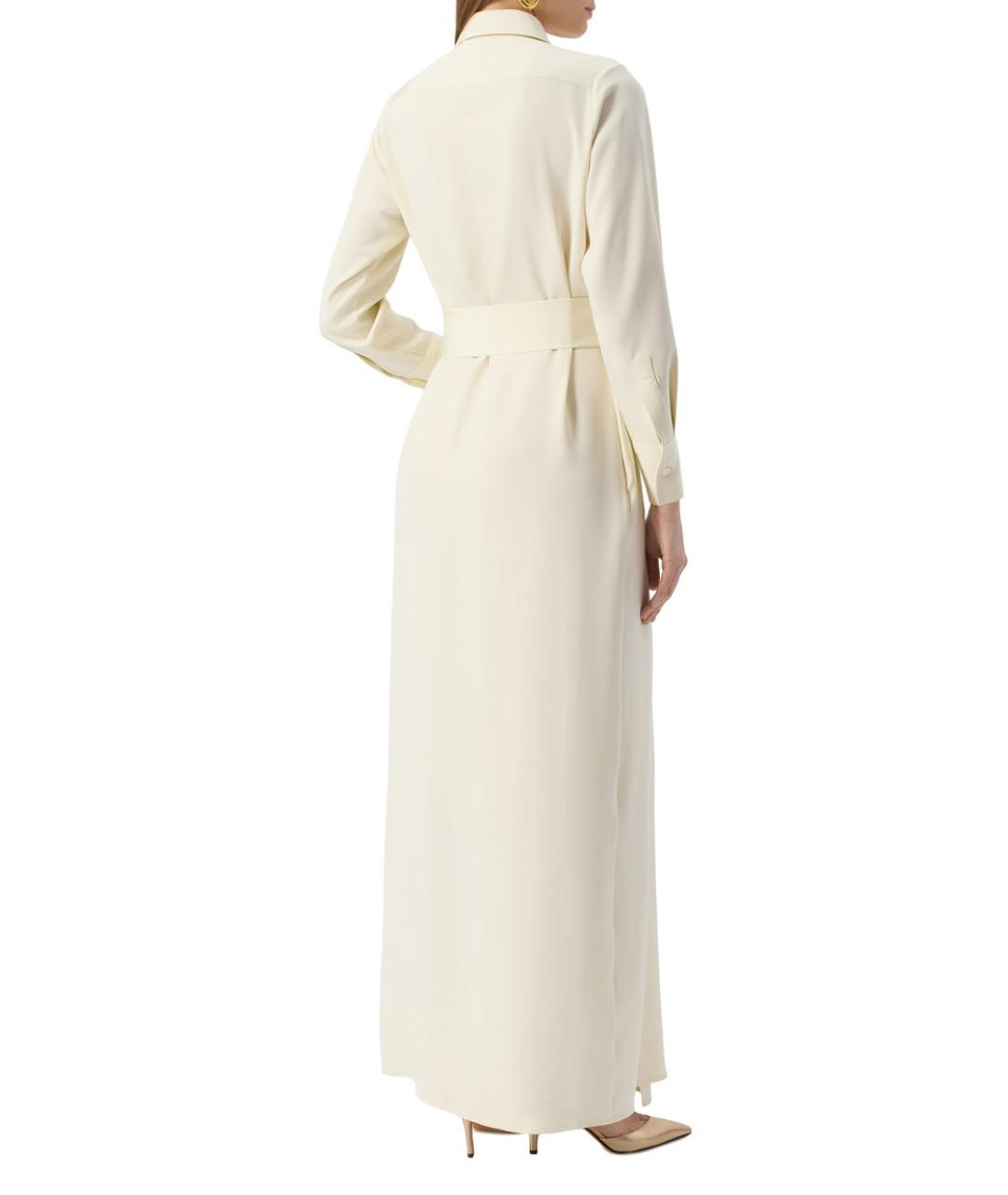 KITON Белое шелковое повседневное платье, фото 4