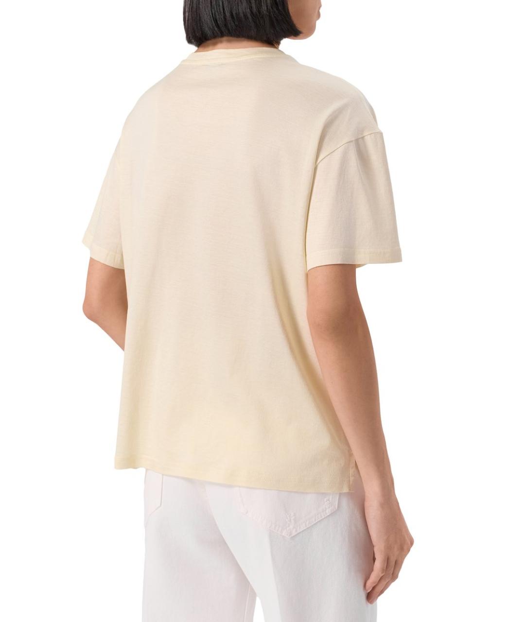KITON Бежевая футболка, фото 4