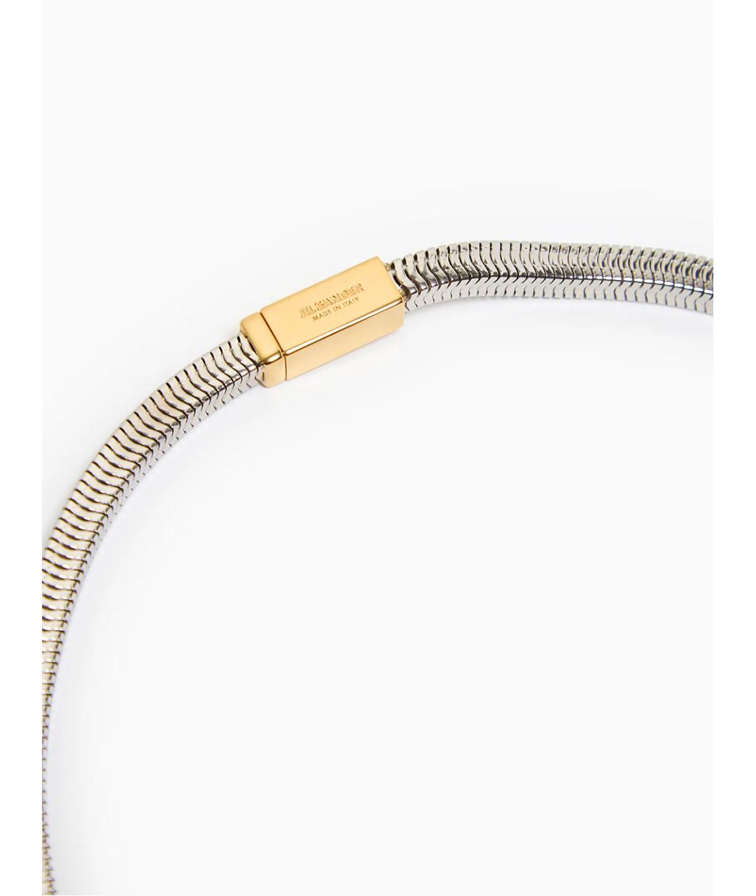 JIL SANDER Серебряное латунное колье, фото 3