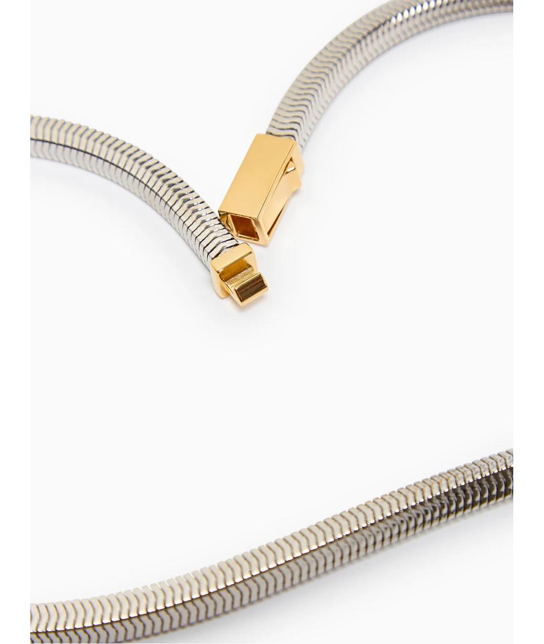 JIL SANDER Серебряное латунное колье, фото 2