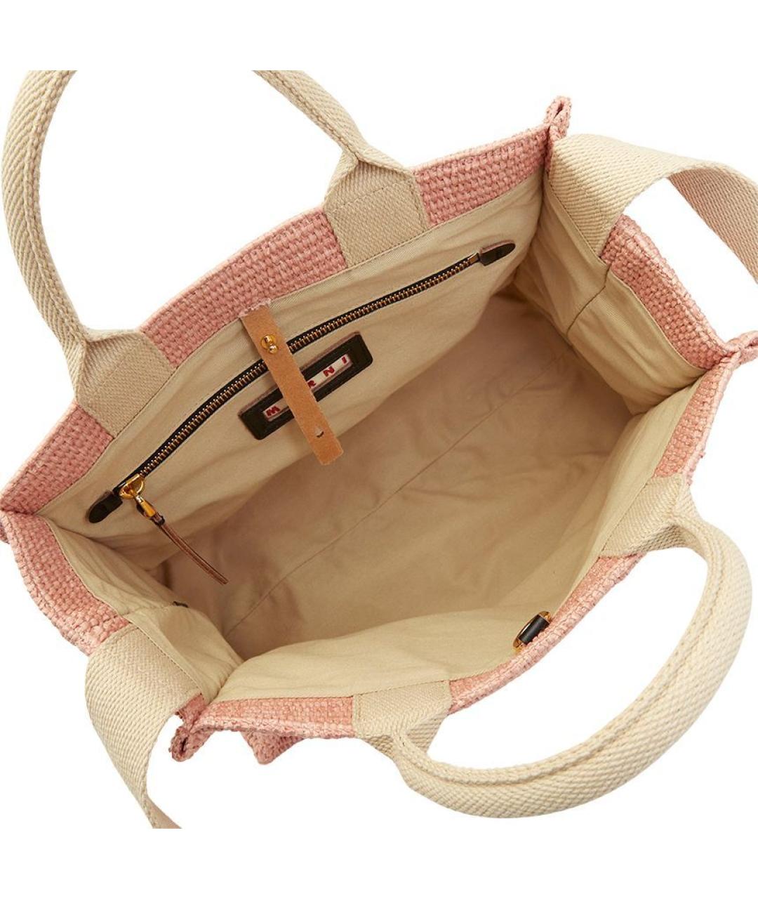 MARNI Розовая сумка тоут, фото 4