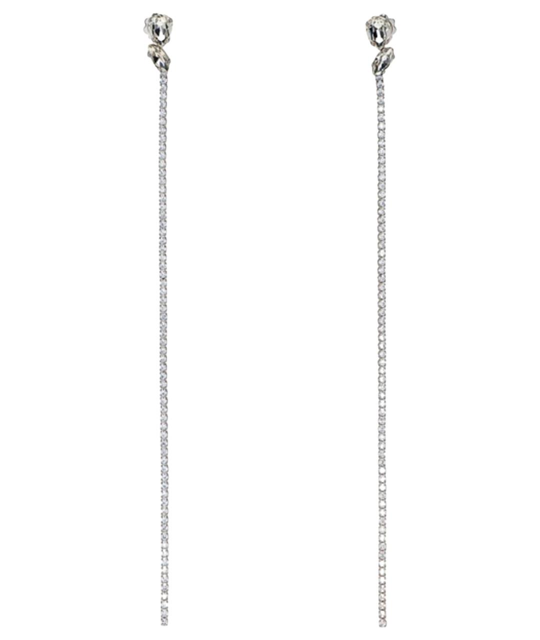 JIL SANDER Серебряные латунные серьги, фото 1