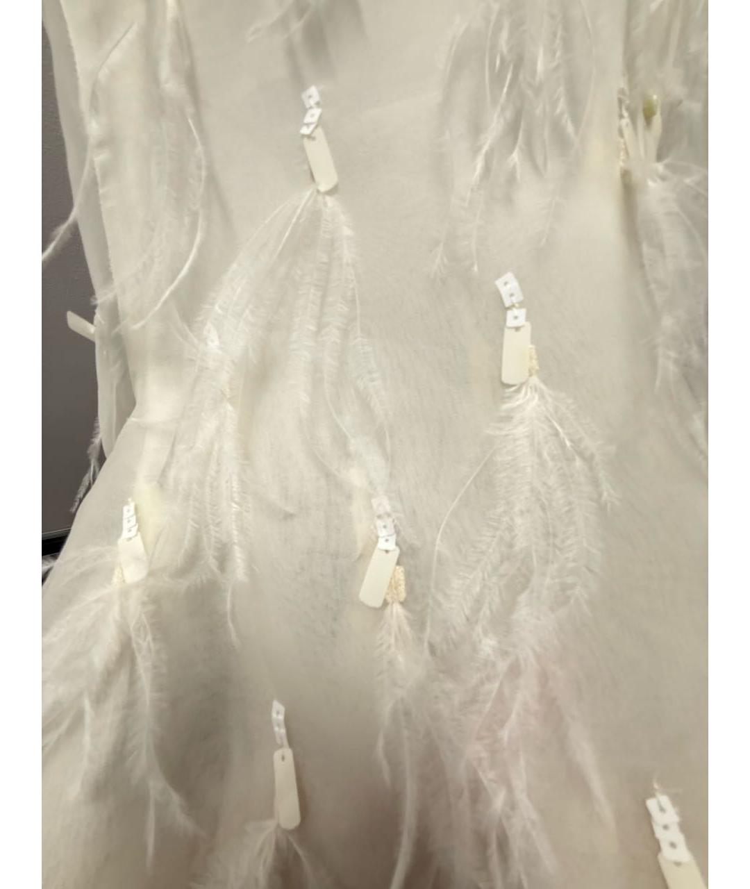 BRUNELLO CUCINELLI Белая шелковая блузы, фото 4