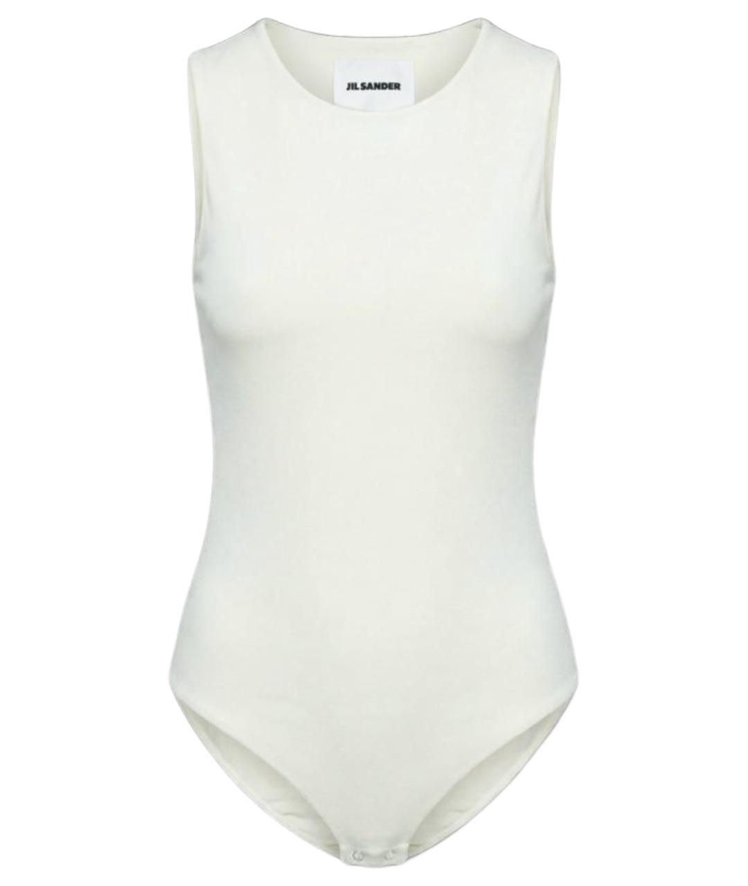 JIL SANDER Белое полиамидовое боди, фото 1