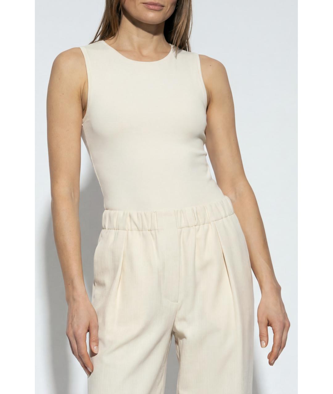 JIL SANDER Белое полиамидовое боди, фото 2