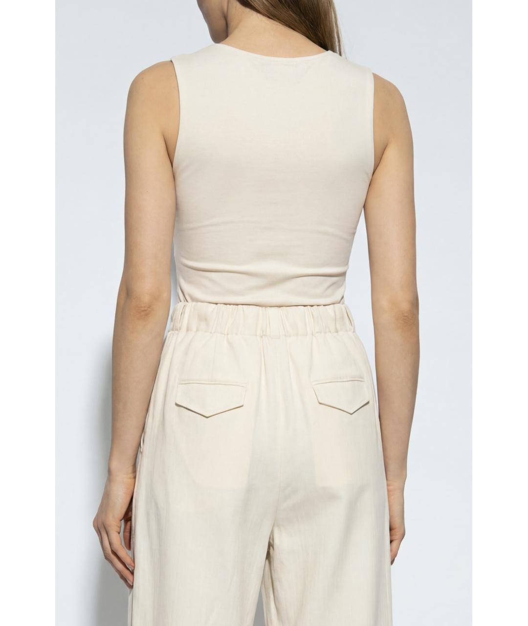 JIL SANDER Белое полиамидовое боди, фото 3