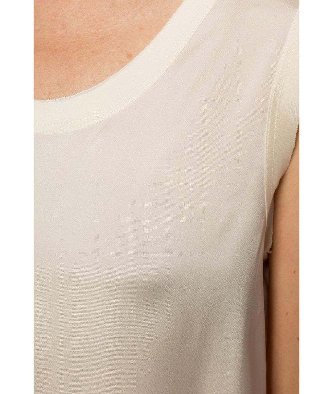 JIL SANDER Бежевое вискозное повседневное платье, фото 4