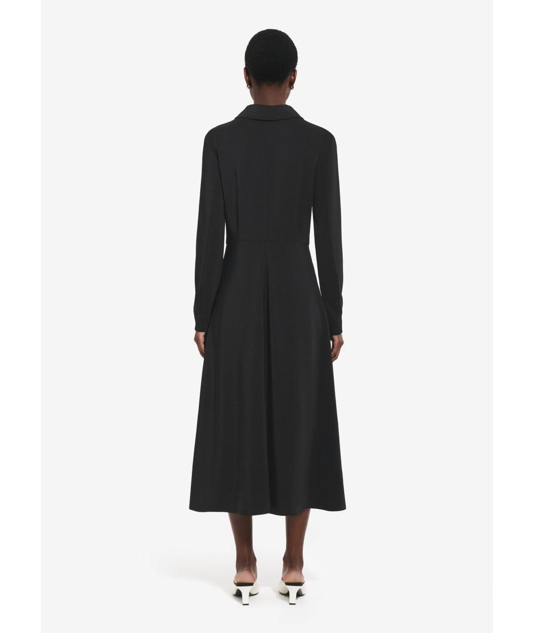 CO Черное вискозное повседневное платье, фото 4