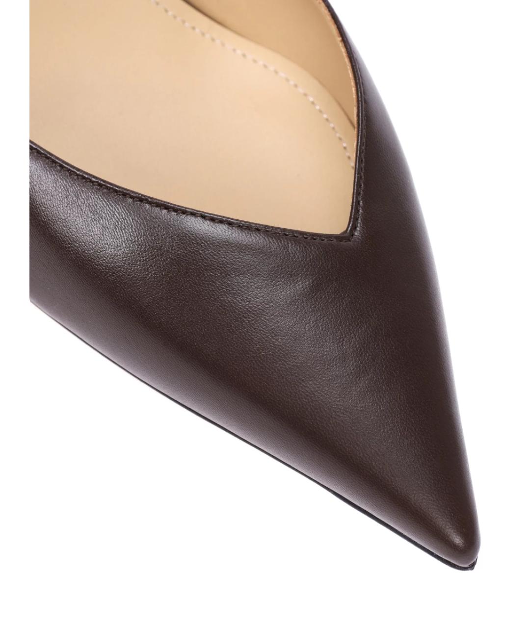 KITON Коричневые кожаные туфли, фото 5