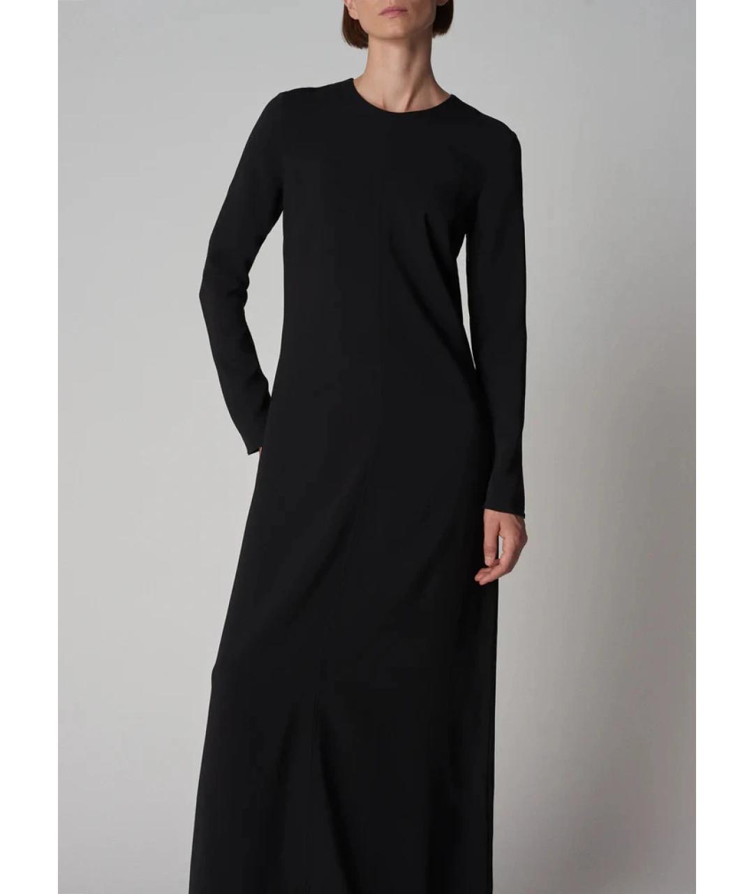 CO Черное вискозное повседневное платье, фото 3