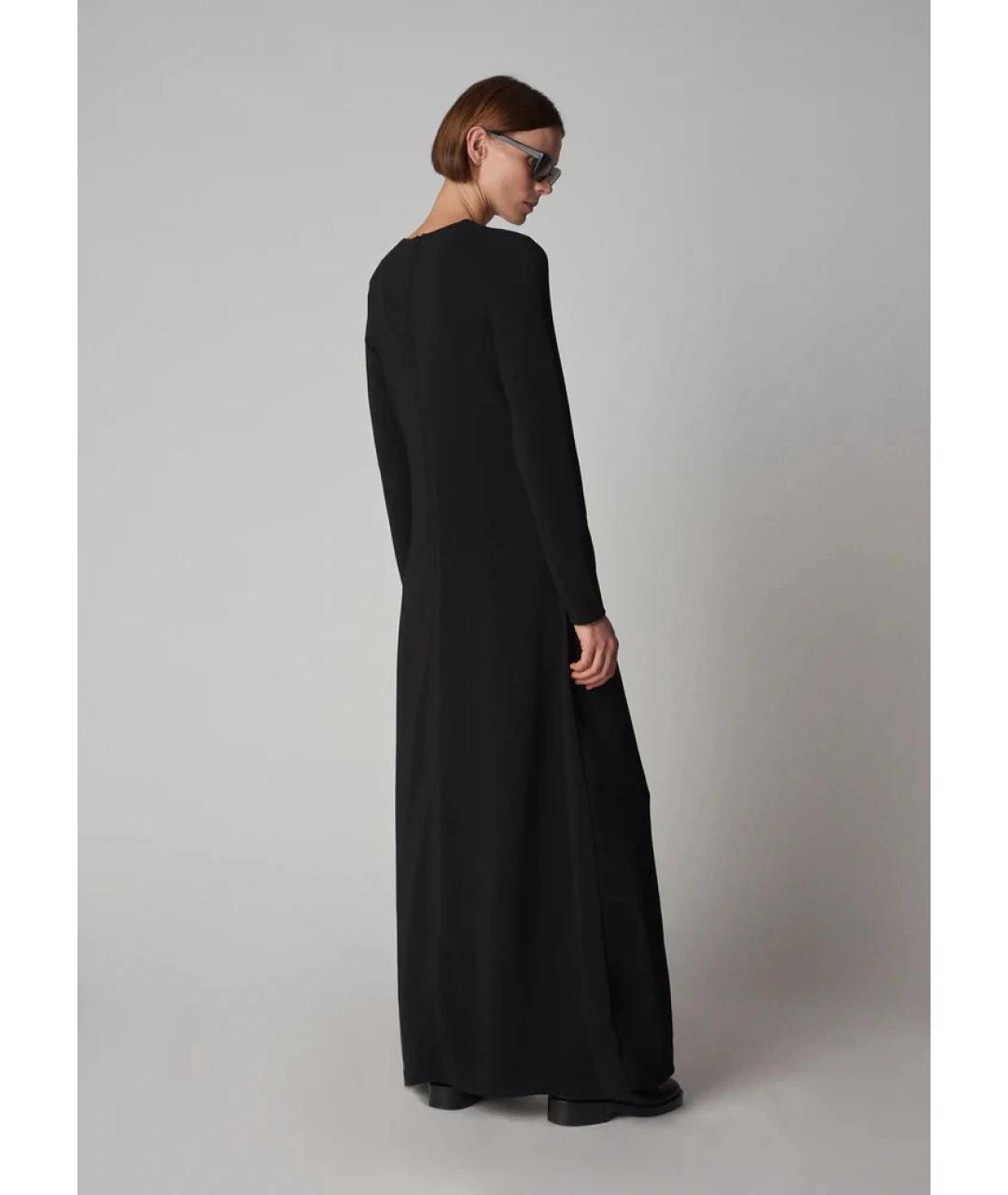 CO Черное вискозное повседневное платье, фото 2