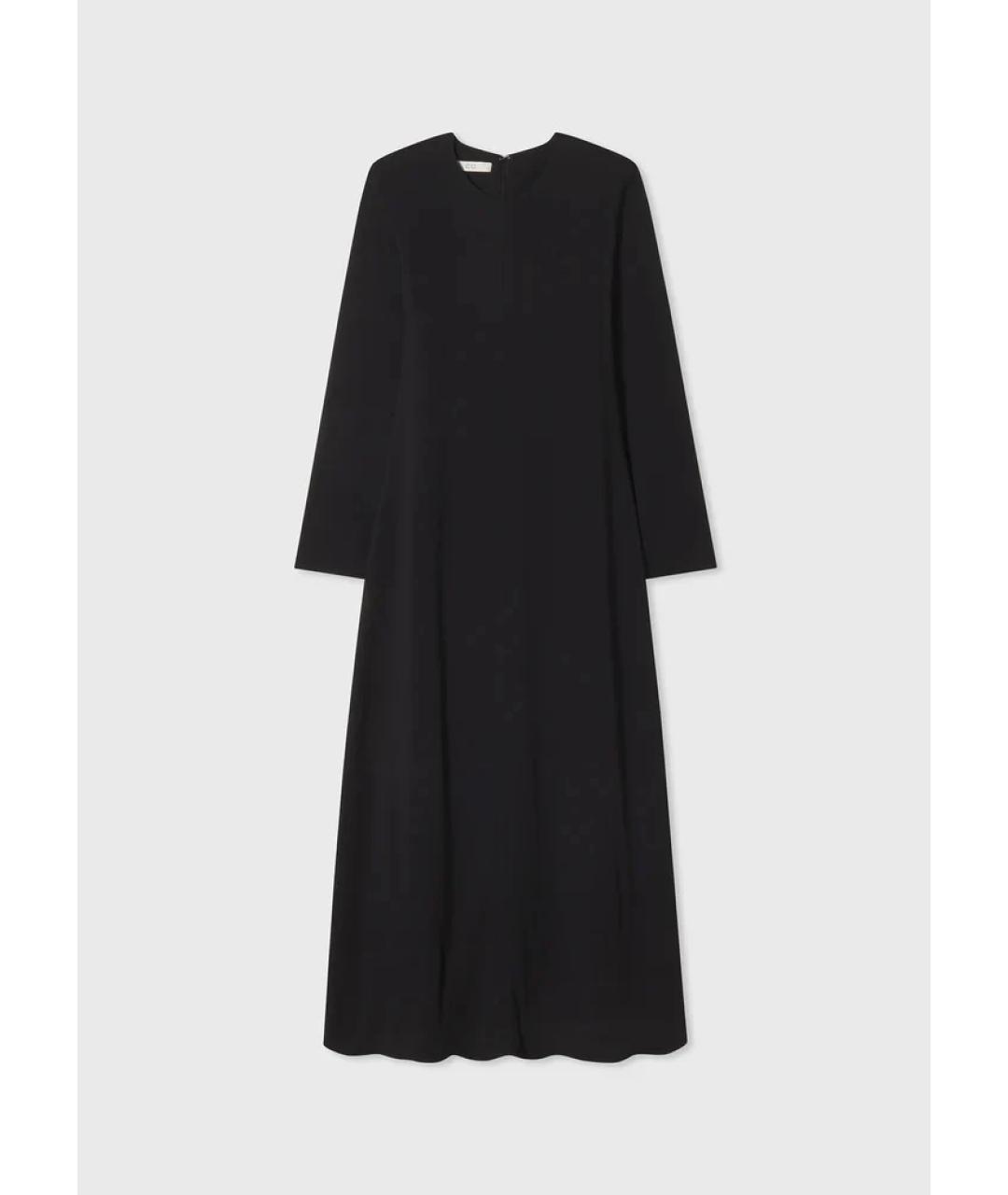 CO Черное вискозное повседневное платье, фото 4