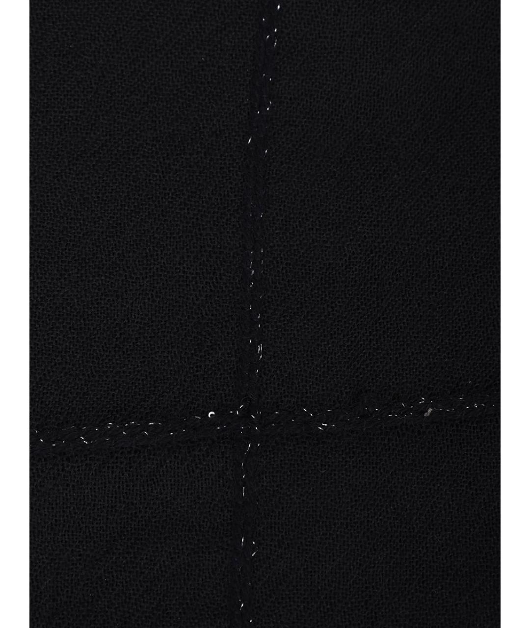 KITON Черный кашемировый шарф, фото 3