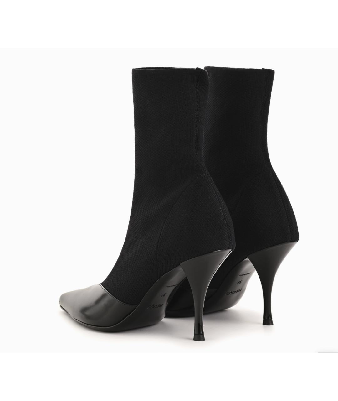 NEOUS Черные кожаные ботильоны, фото 3