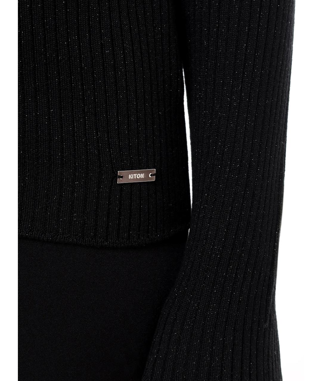 KITON Черный кардиган, фото 4