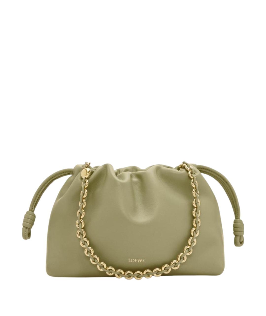 LOEWE Зеленая кожаная сумка через плечо, фото 1