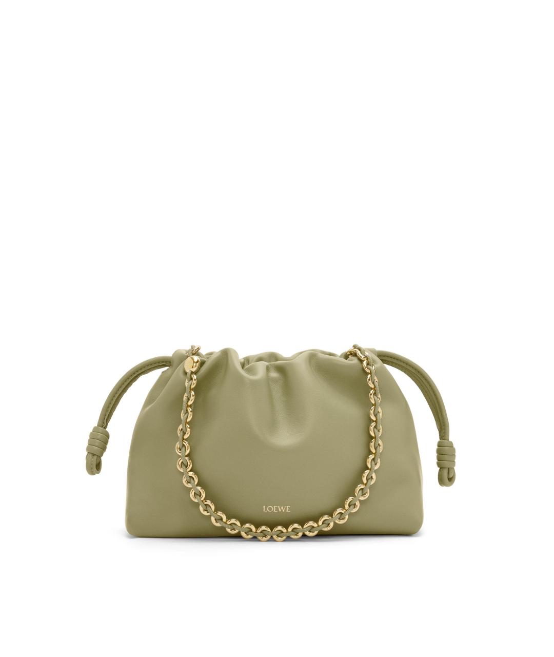 LOEWE Зеленая кожаная сумка через плечо, фото 6