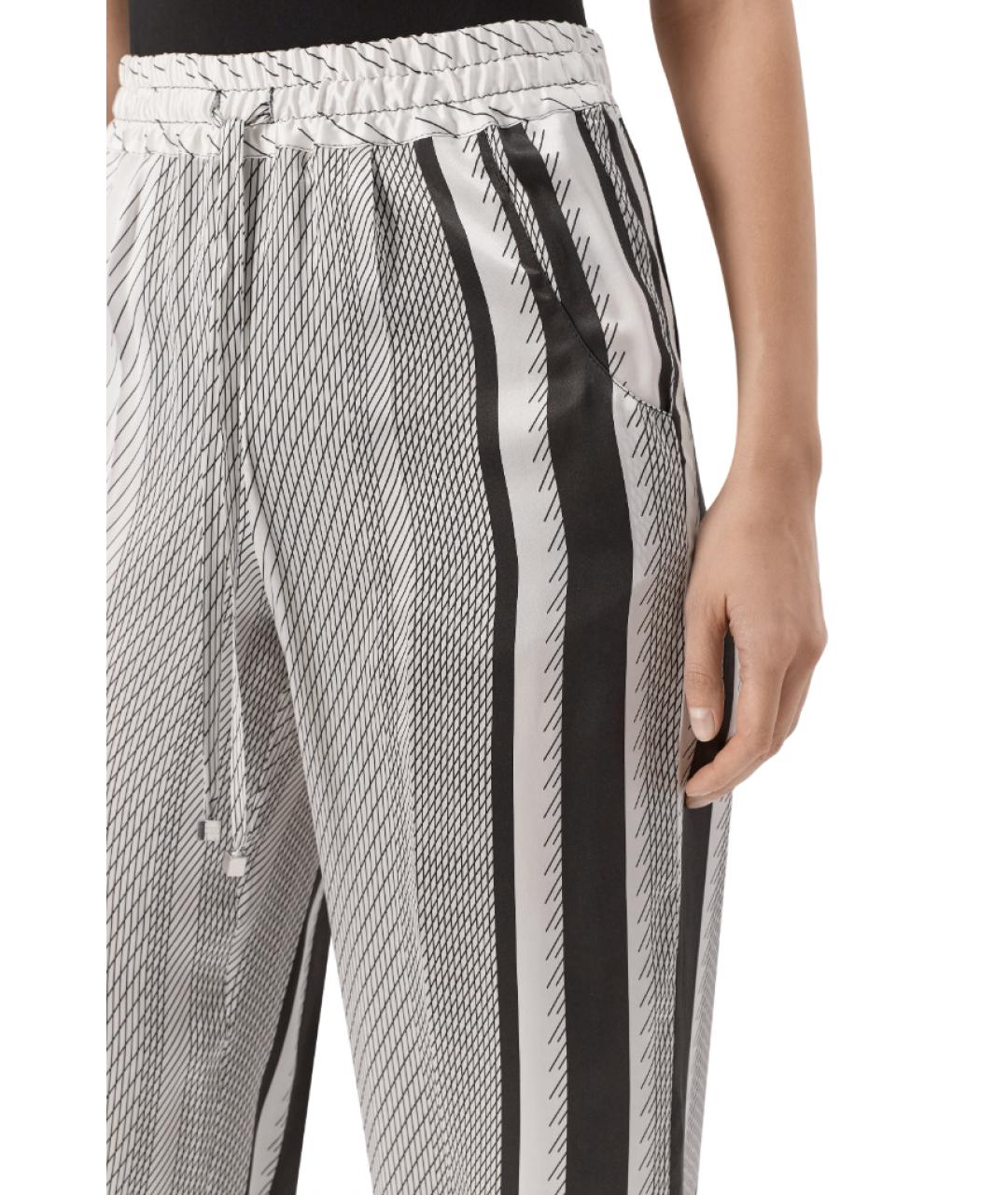 KITON Черные шелковые прямые брюки, фото 5