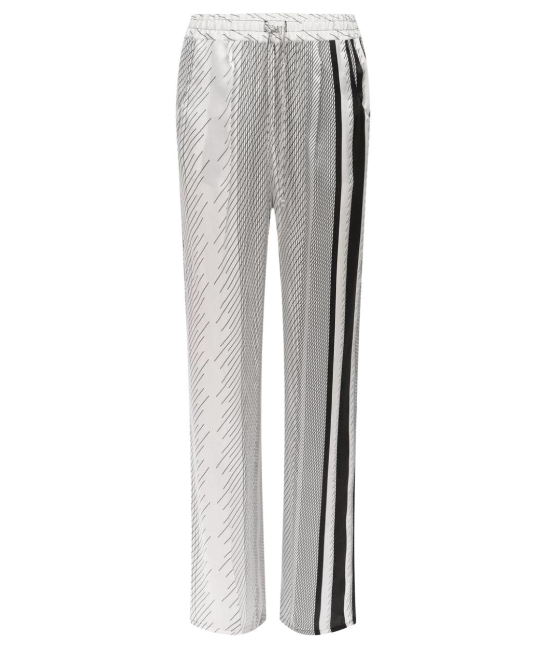 KITON Черные шелковые прямые брюки, фото 1