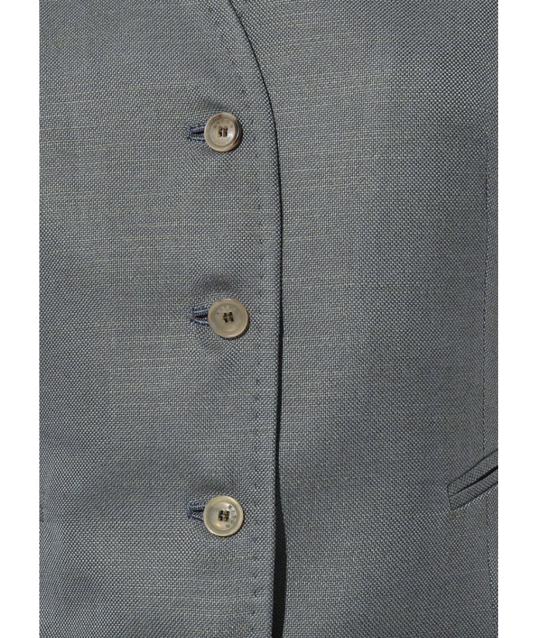 KITON Серый вискозный жилет, фото 5