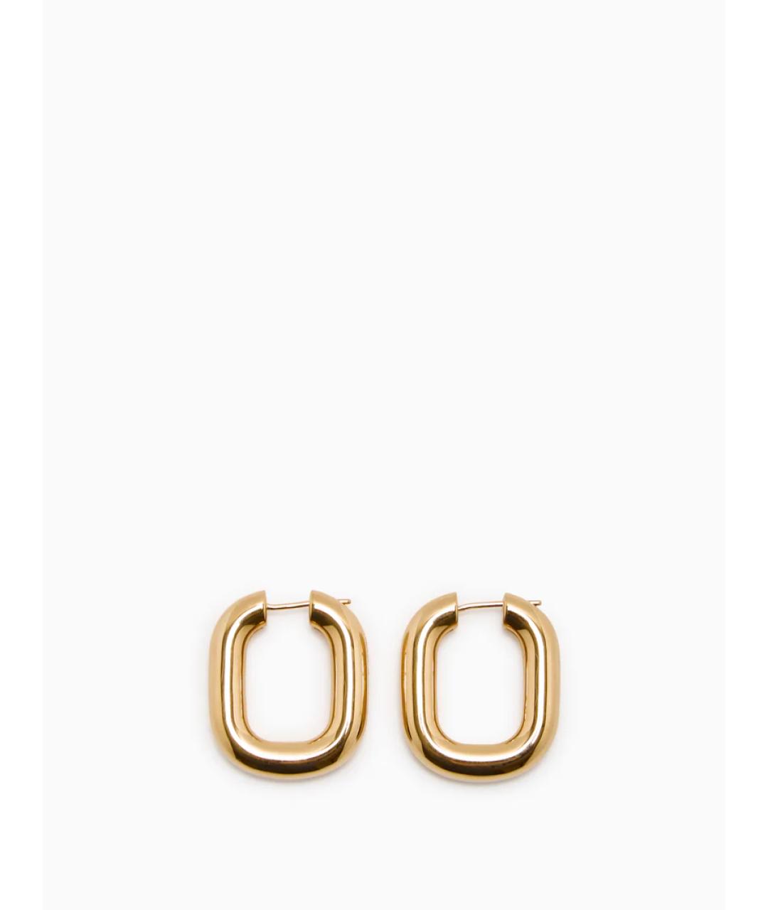 JIL SANDER Золотые латунные серьги, фото 4