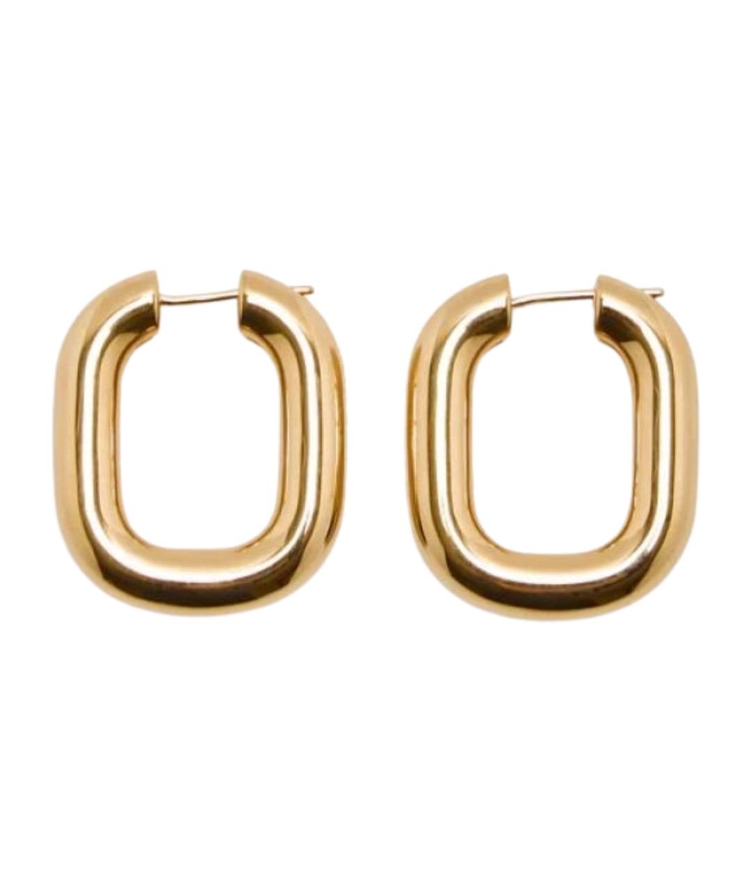 JIL SANDER Золотые латунные серьги, фото 1