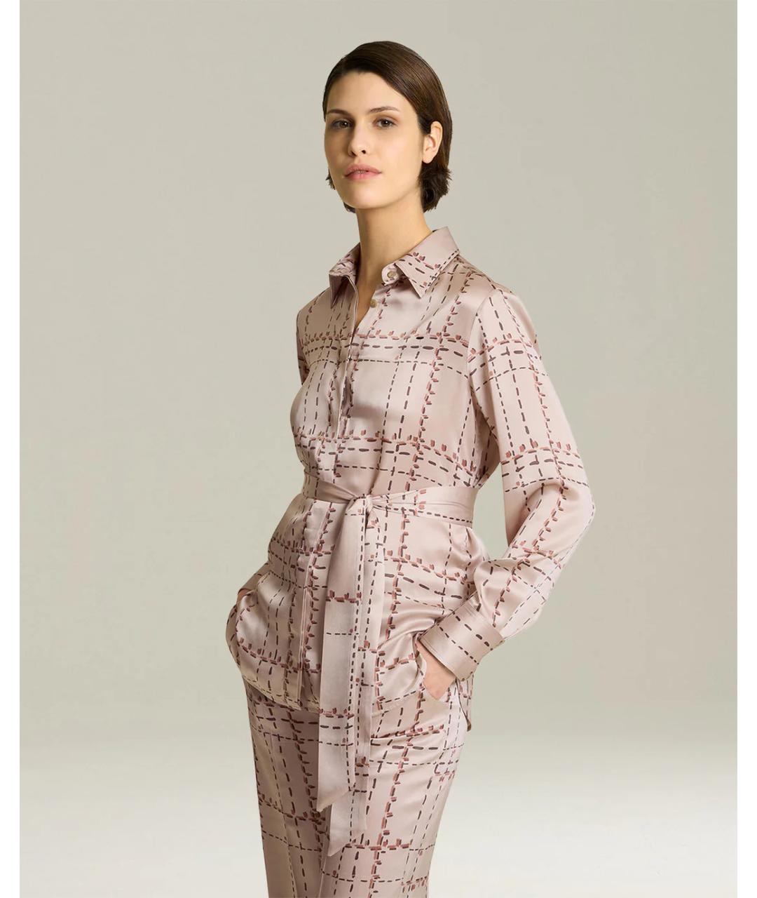 KITON Розовая шелковая рубашка, фото 2