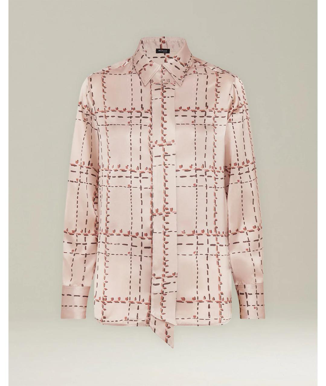 KITON Розовая шелковая рубашка, фото 5