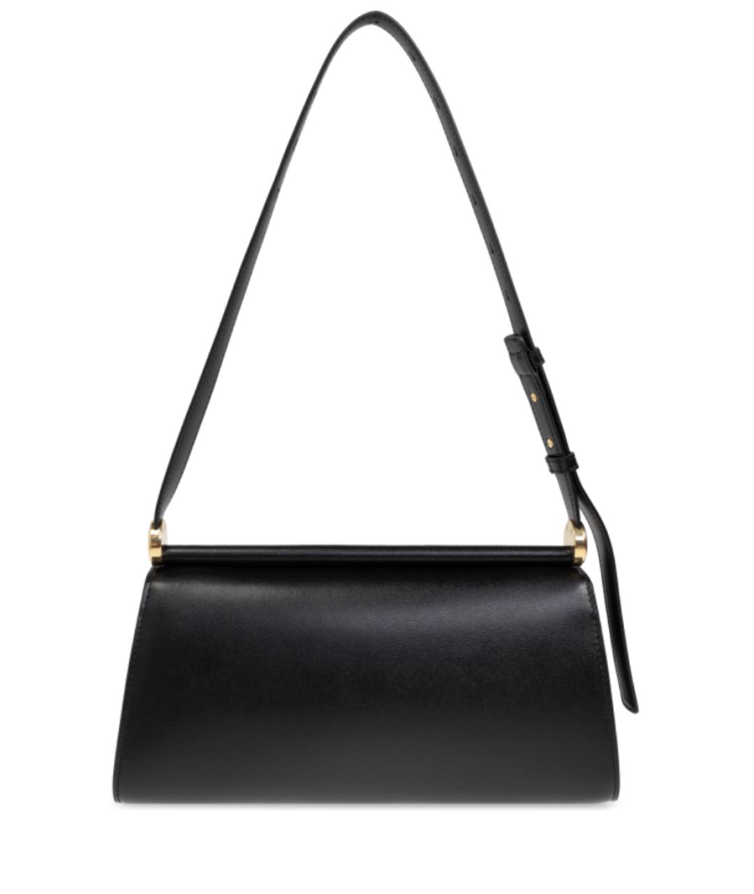 JIL SANDER Черная кожаная сумка через плечо, фото 4