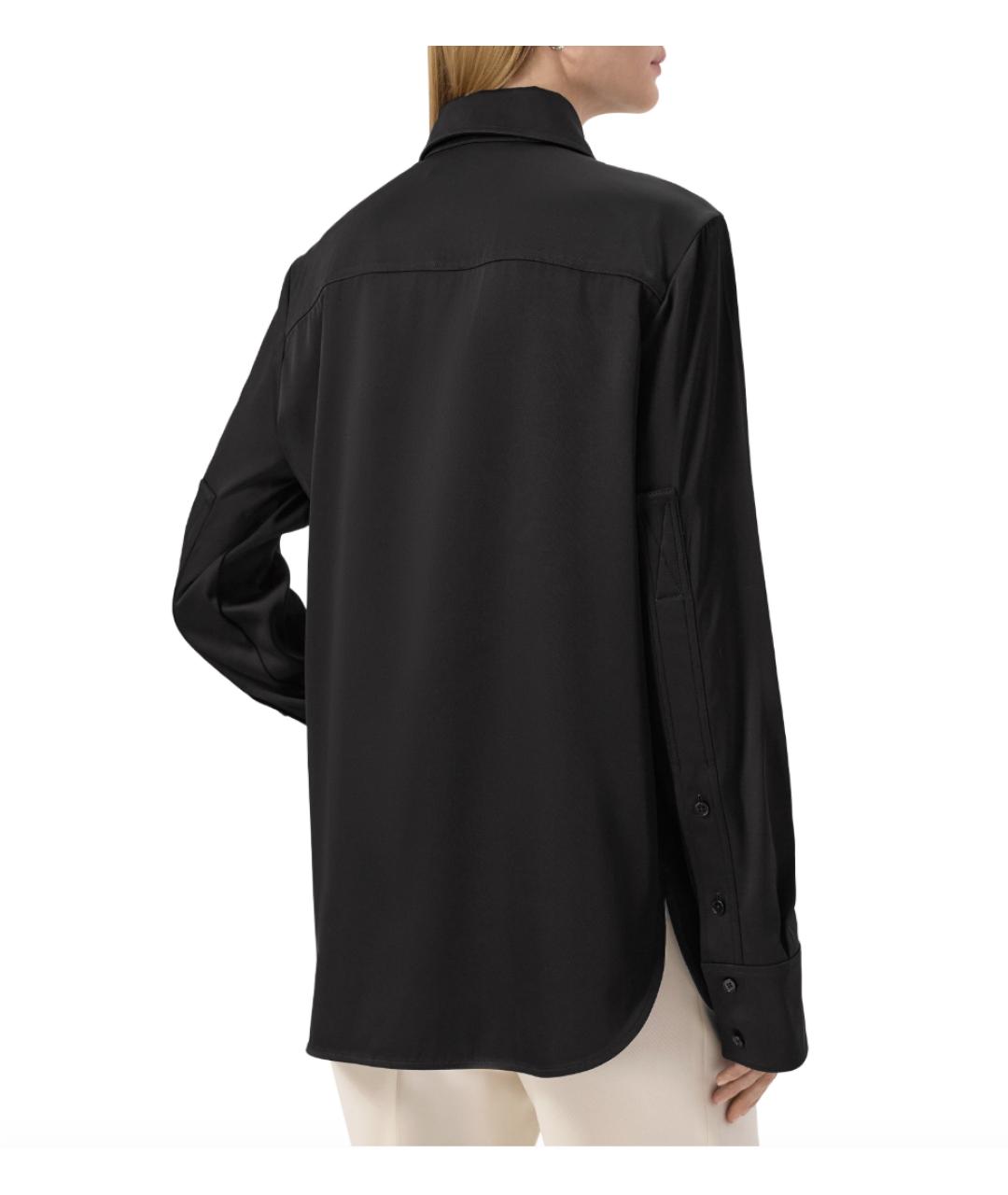 JIL SANDER Черная вискозная рубашка, фото 3