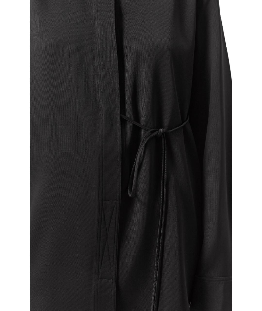 JIL SANDER Черная вискозная рубашка, фото 4