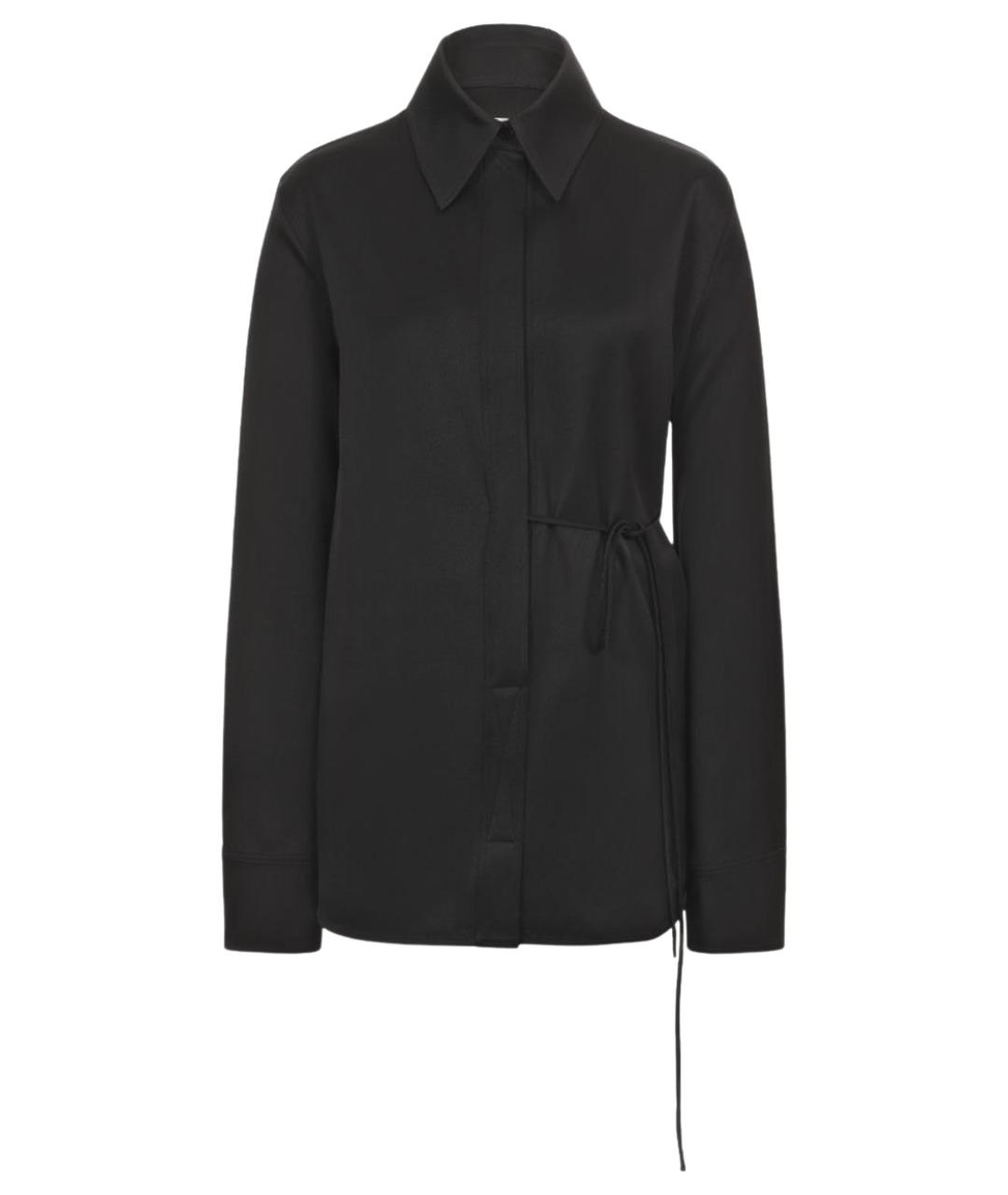 JIL SANDER Черная вискозная рубашка, фото 1