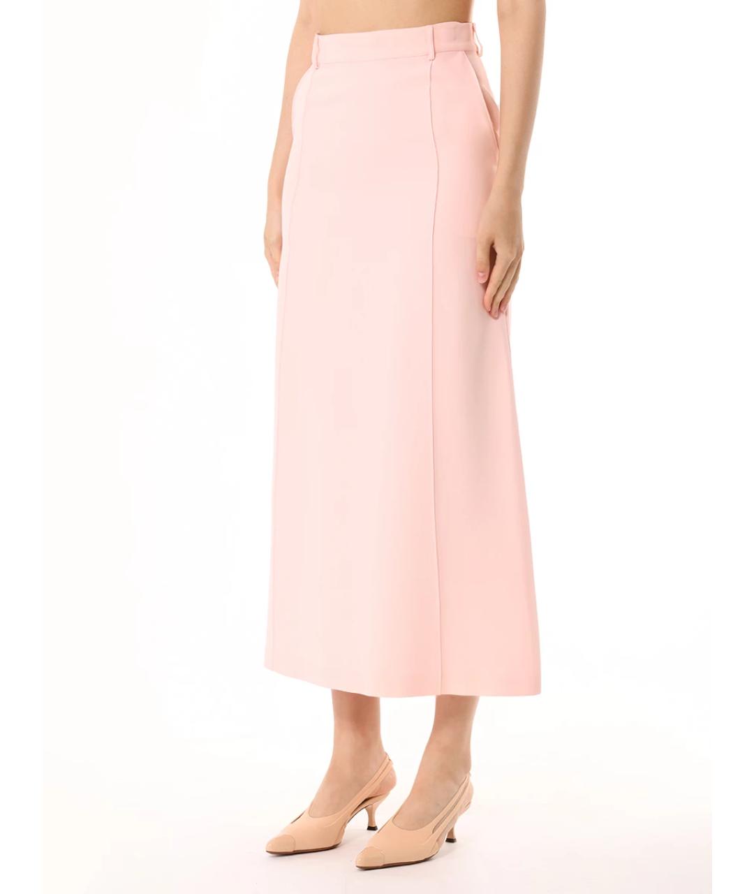 KITON Розовая юбка макси, фото 4