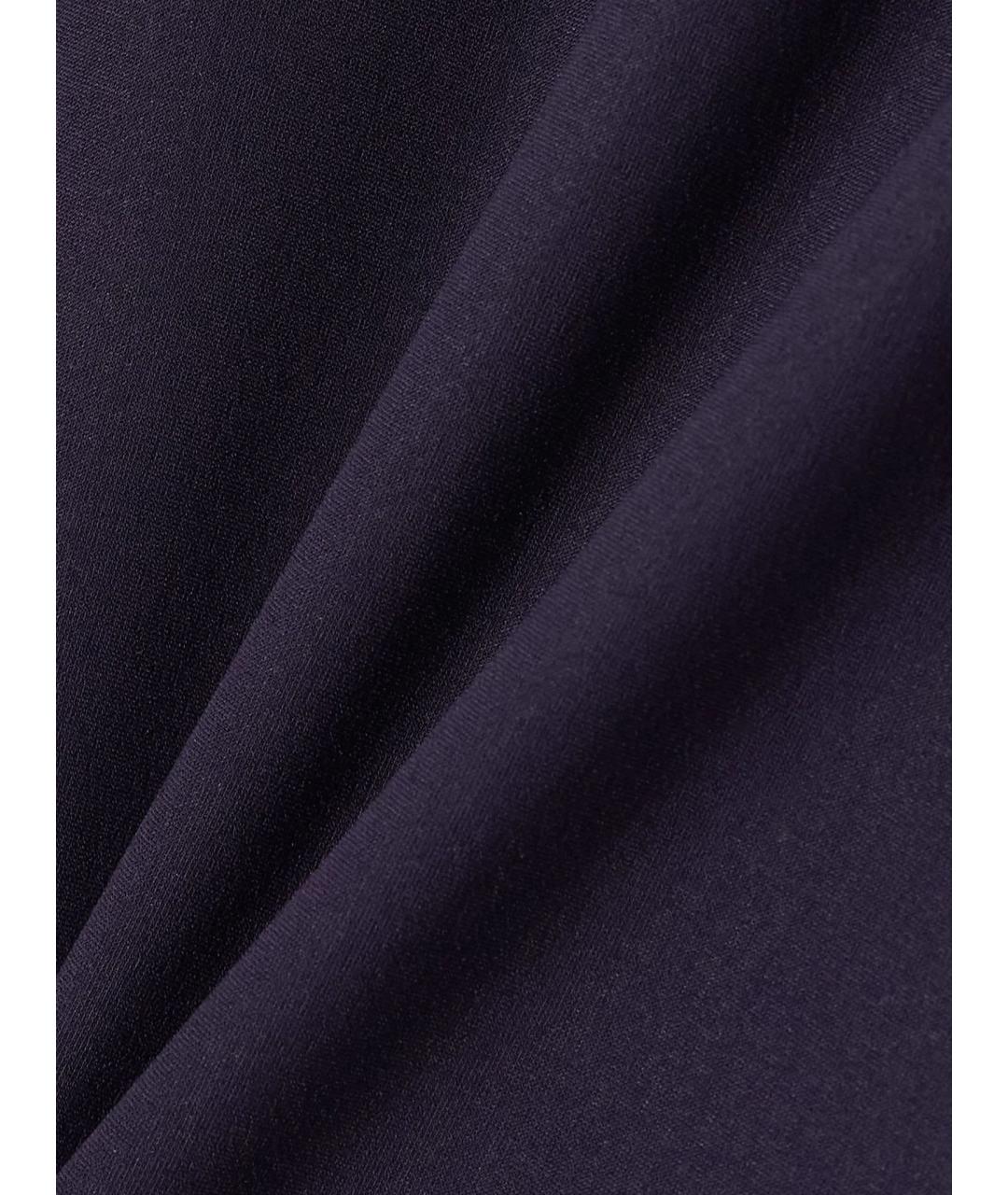 JIL SANDER Темно-синяя полиамидовая футболка, фото 4