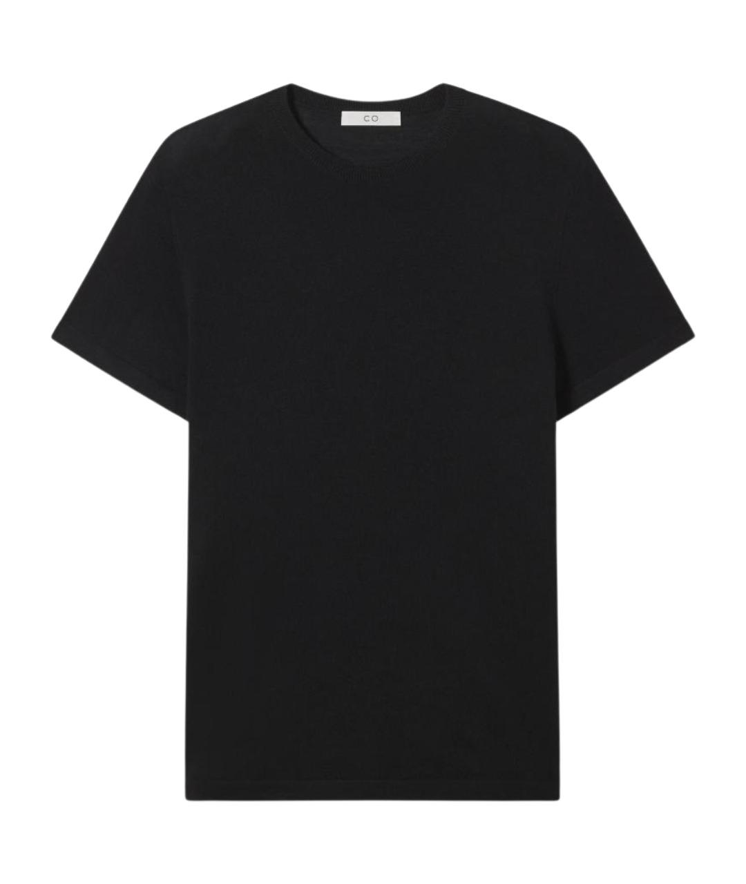 CO Черная кашемировая футболка, фото 1