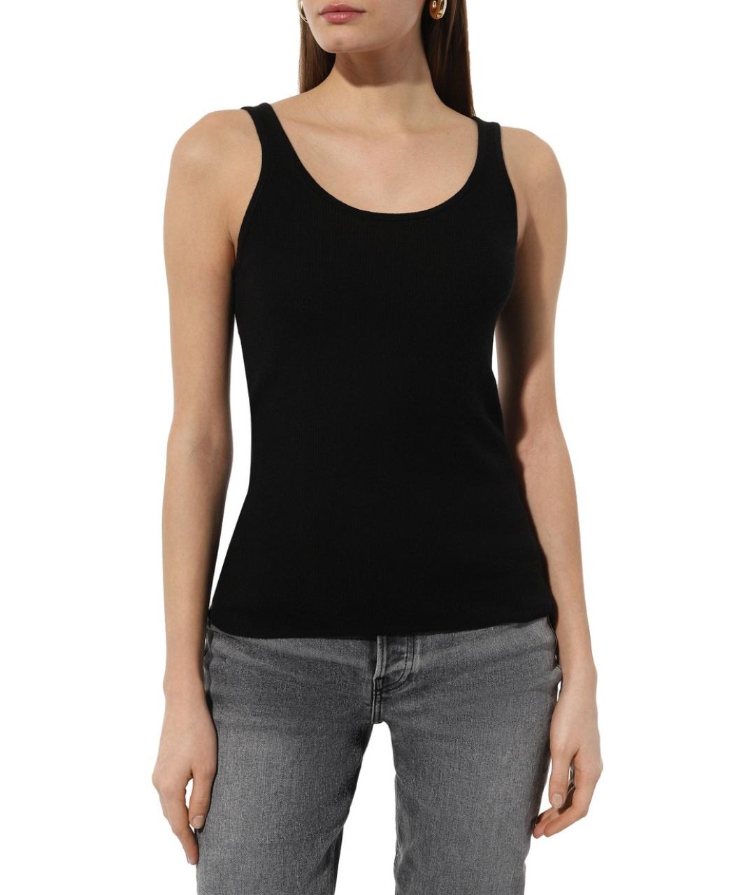 CO Черная кашемировая майка, фото 2