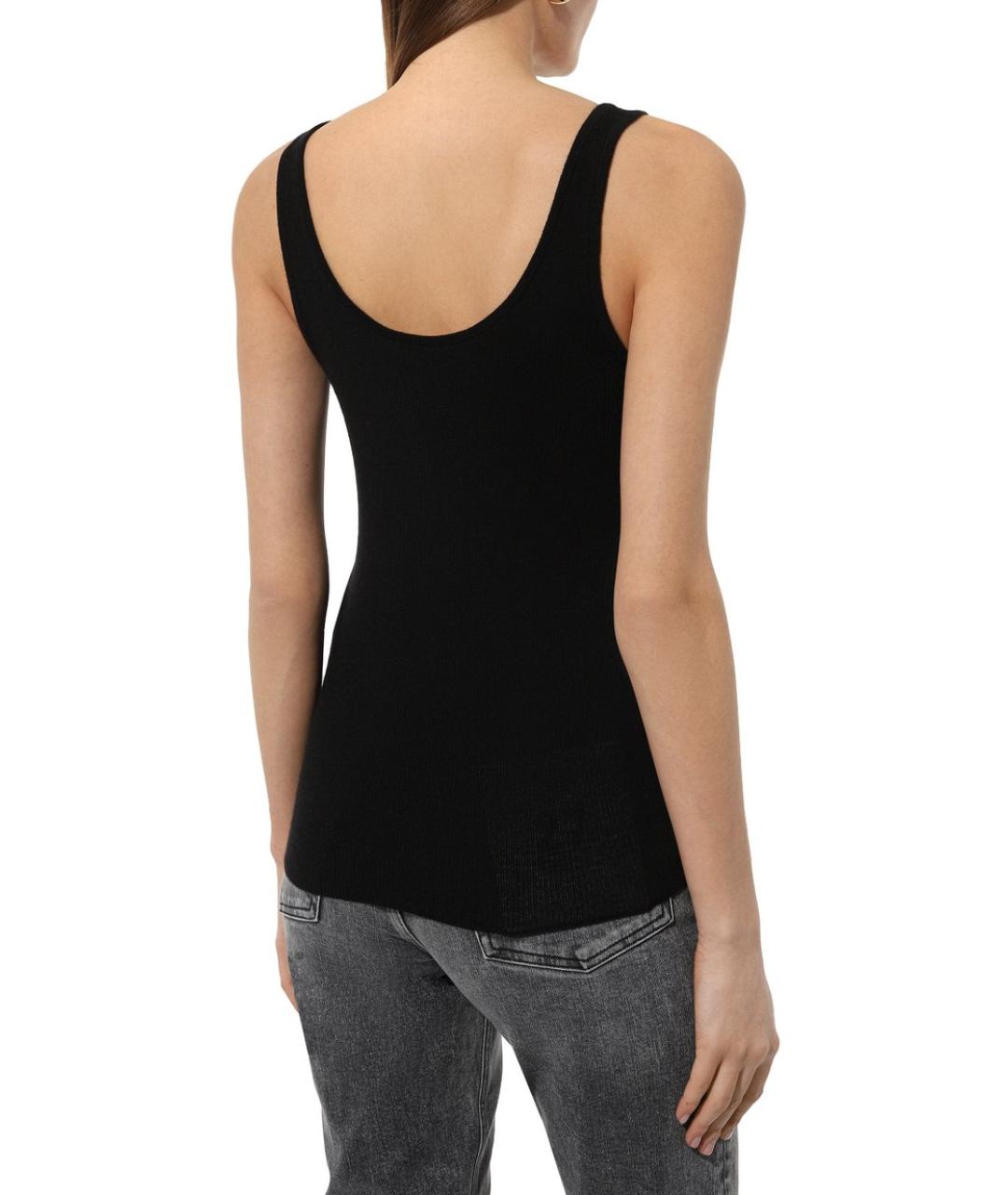 CO Черная кашемировая майка, фото 3