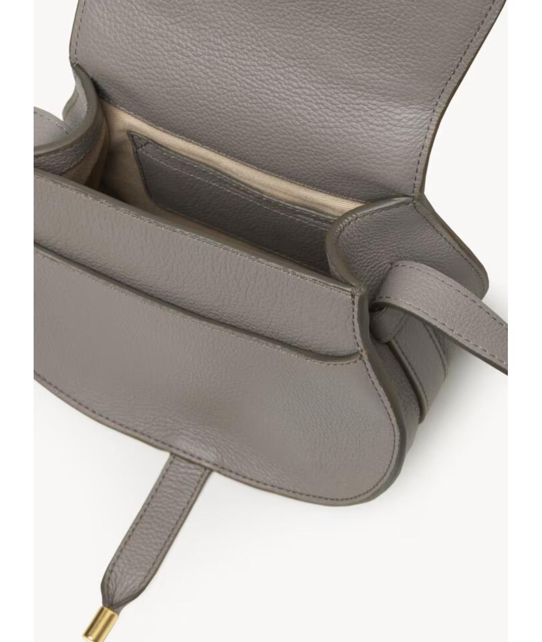 CHLOE Серая кожаная сумка через плечо, фото 5