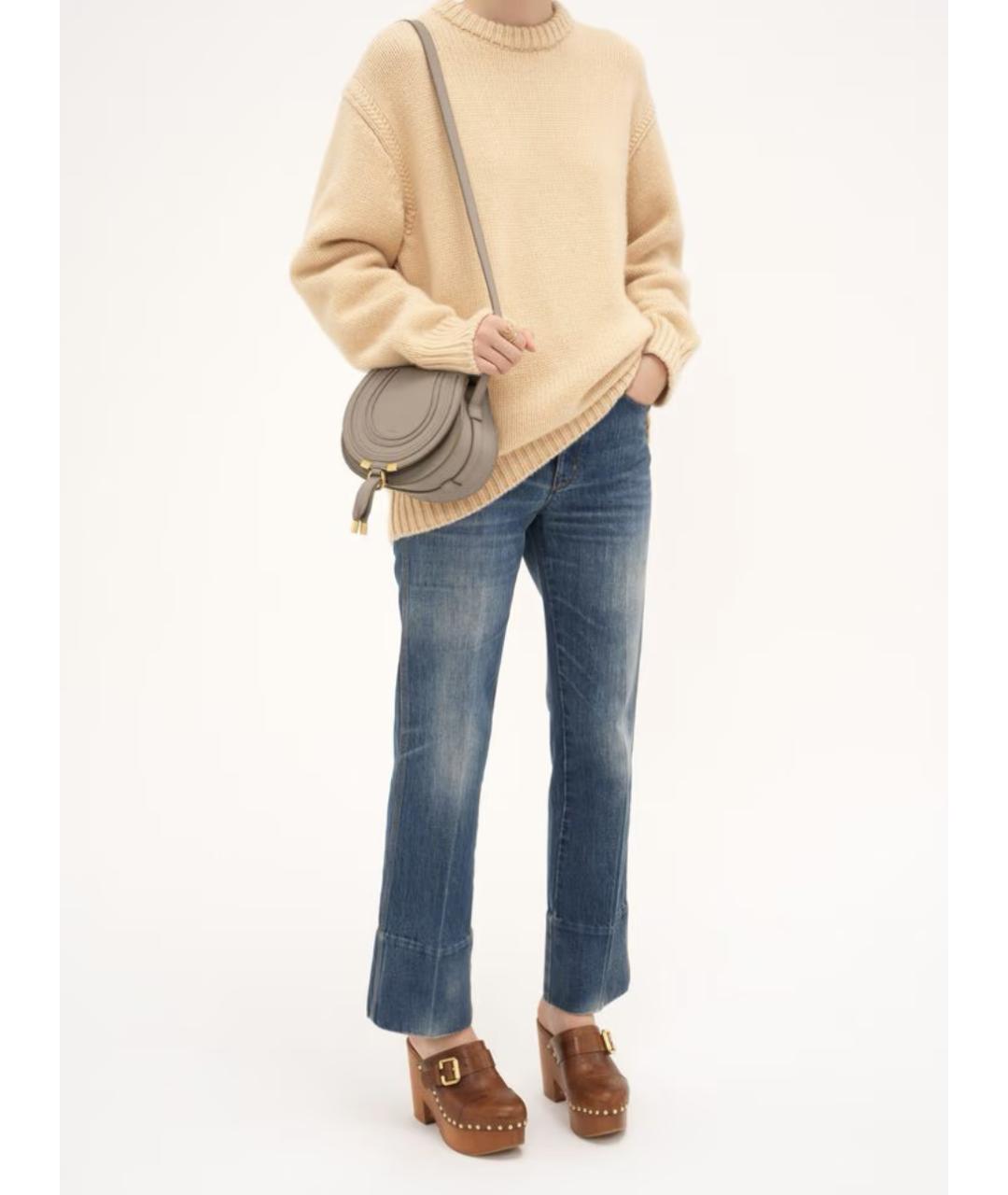 CHLOE Серая кожаная сумка через плечо, фото 7