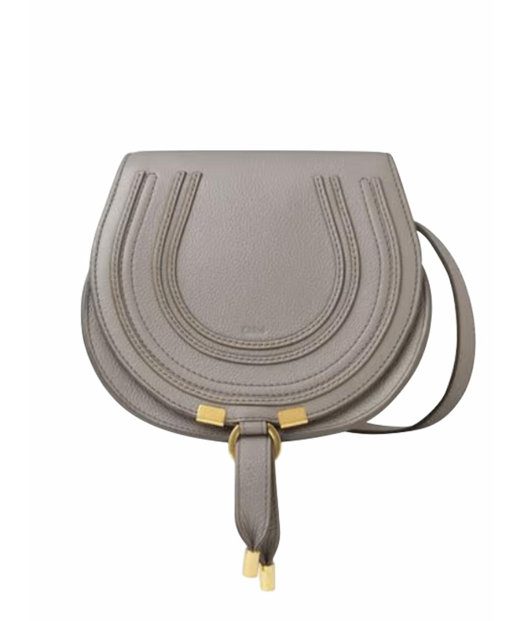 CHLOE Серая кожаная сумка через плечо, фото 1