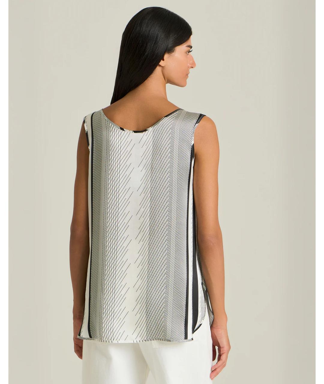 KITON Черная шелковая майка, фото 3