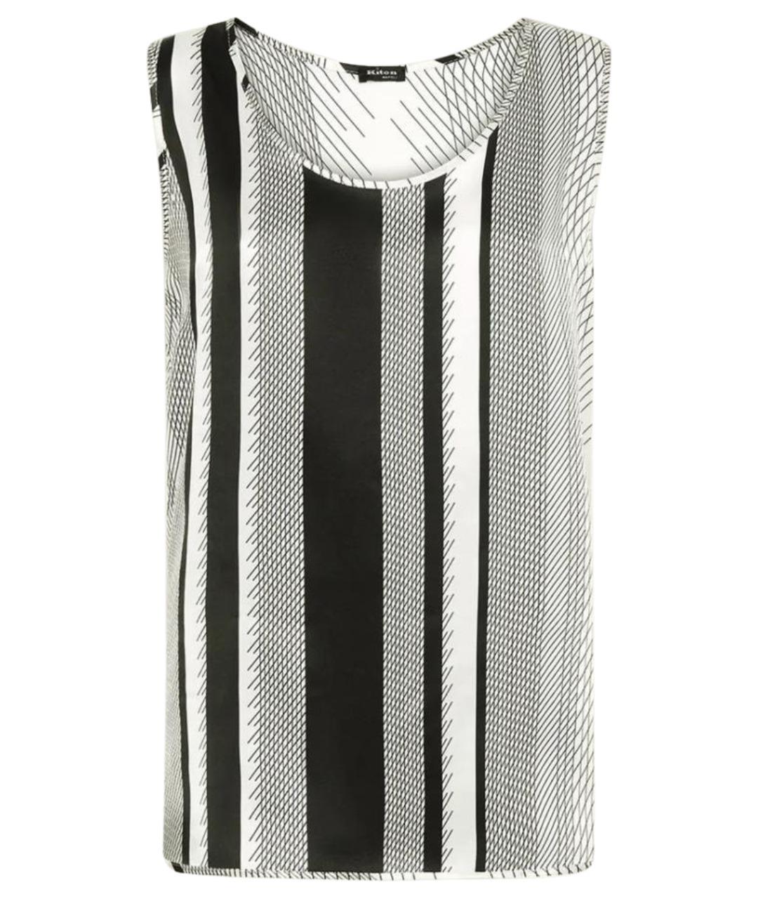 KITON Черная шелковая майка, фото 1