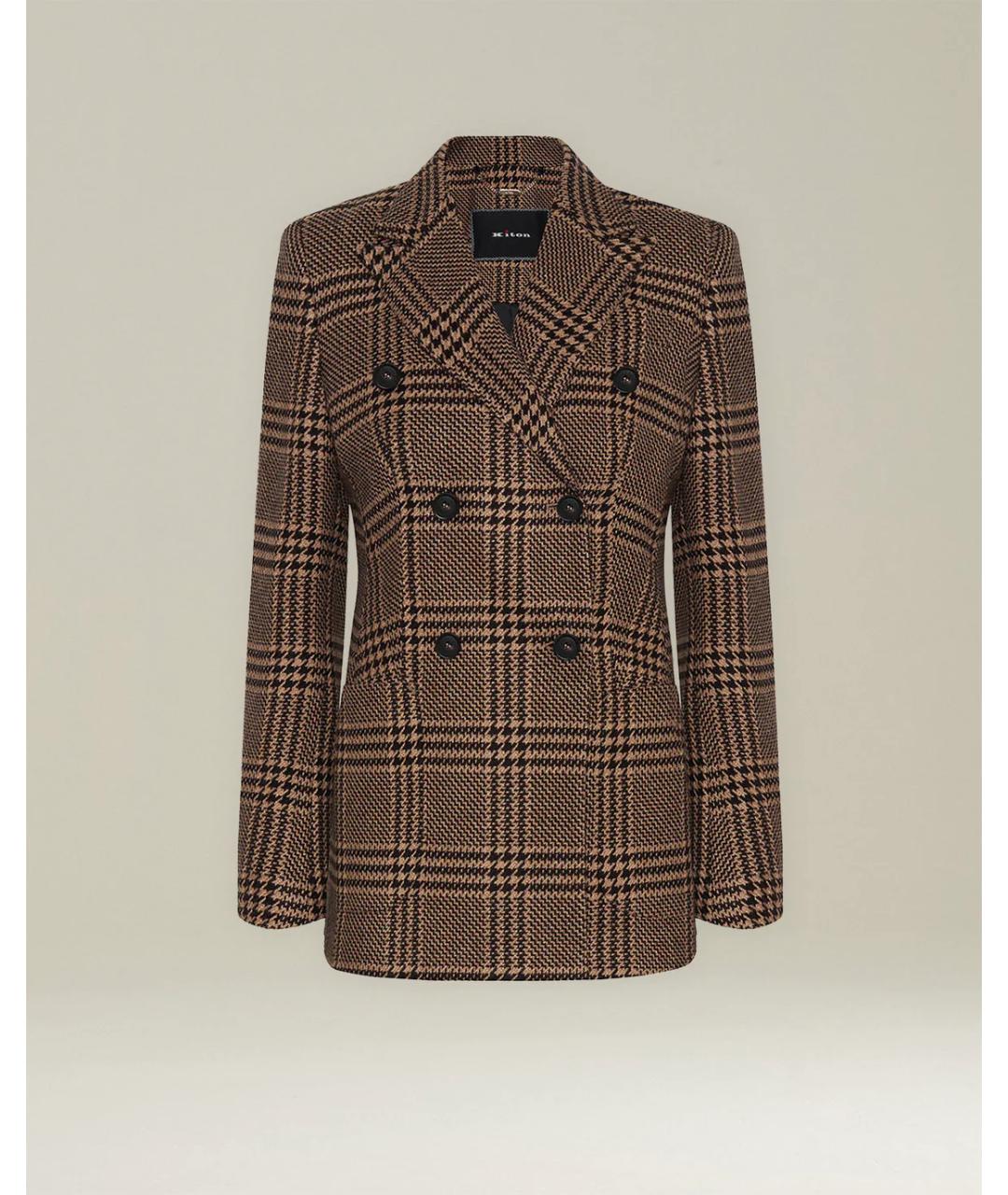 KITON Коричневый жакет/пиджак, фото 5