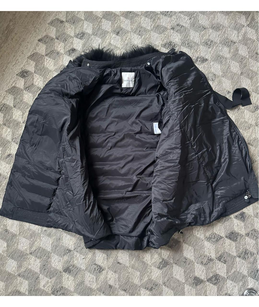 MONCLER Черное пальто, фото 6