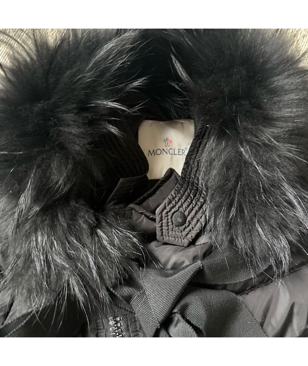 MONCLER Черное пальто, фото 3