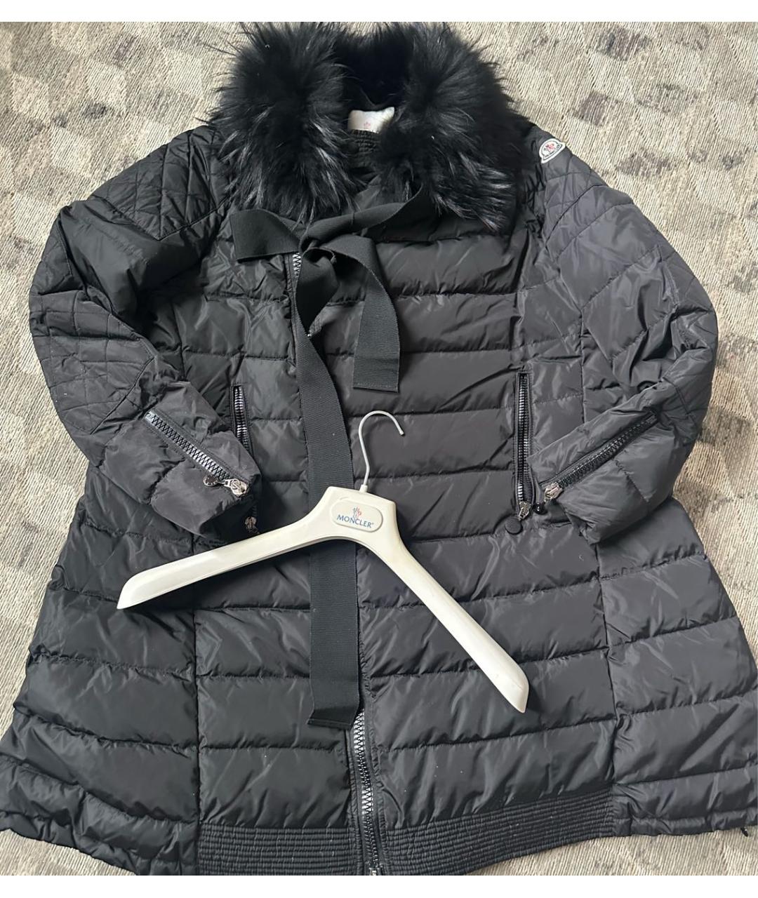 MONCLER Черное пальто, фото 8